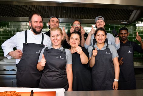 Gruppenfoto Küchencrew