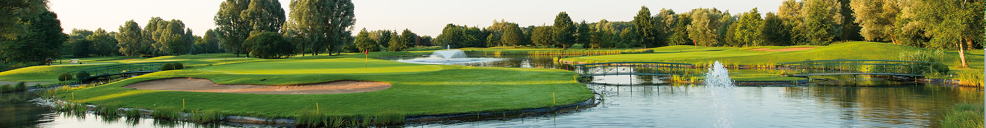 Inselgrün umgeben von Wasser
