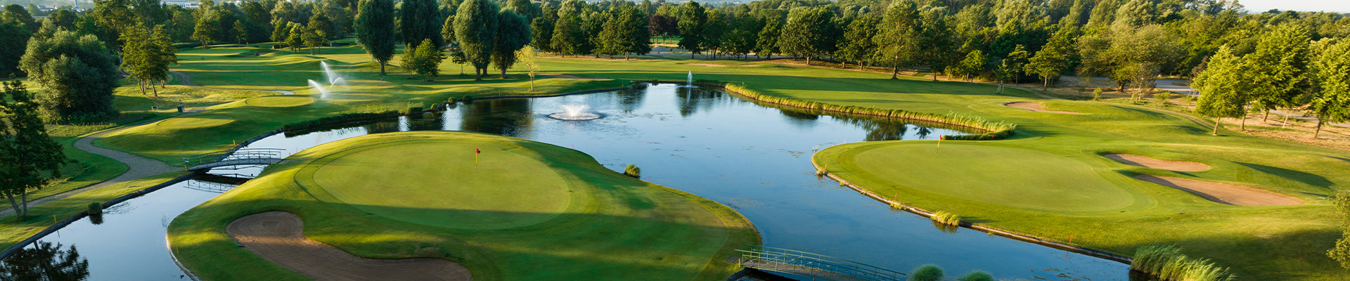 Luftaufnahme von Golfanlage