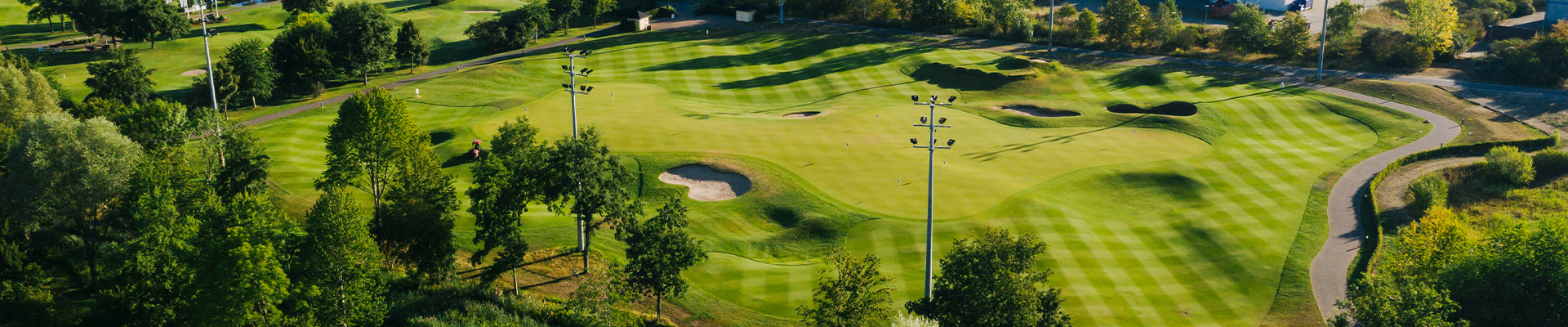 Luftaufnahme von Golfanlage